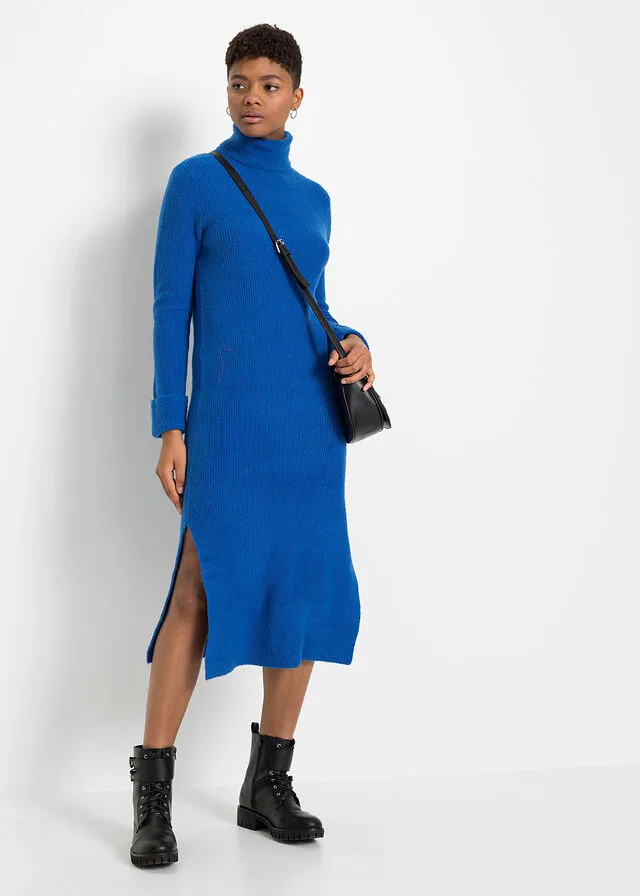 Vestido de punto con cuello alto Azur