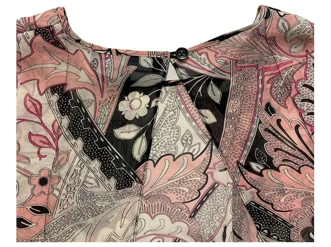 Vestido estampado Georgette Marlow de Jonathan Saunders Impresión de pitón 