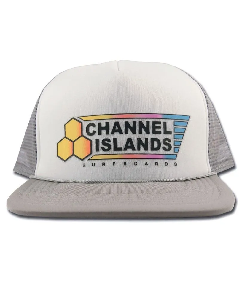 Visera Channel Islands Fade Flag Trucker grey
