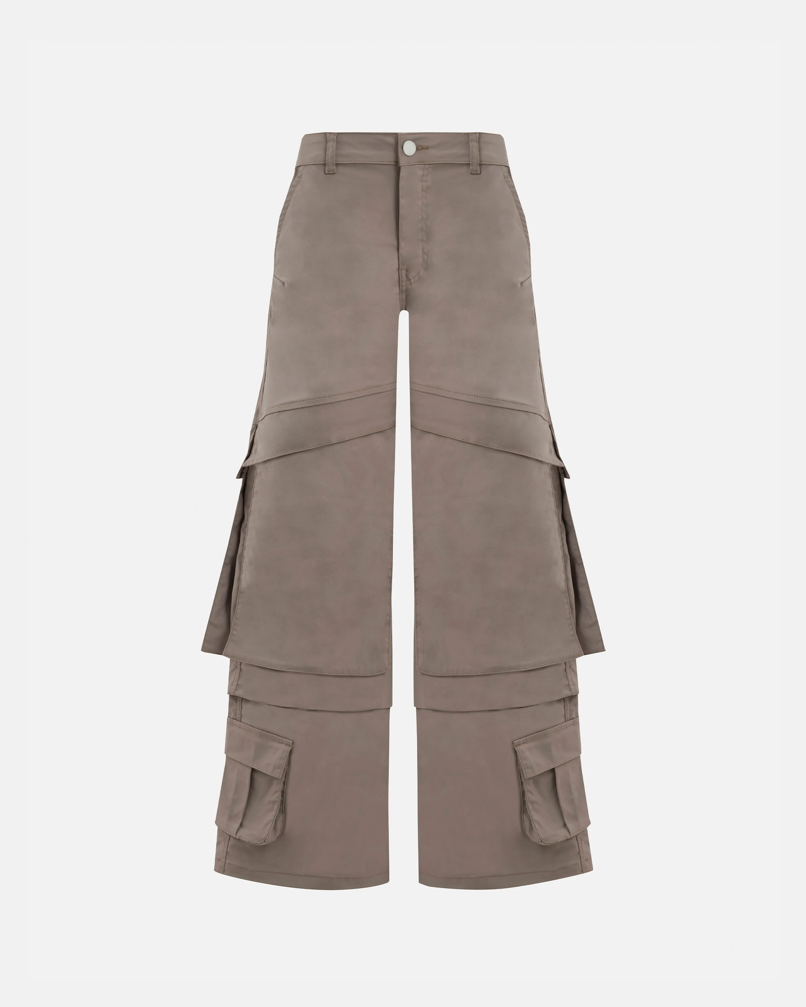 W Basics Multipocket Cargo Pants Cream