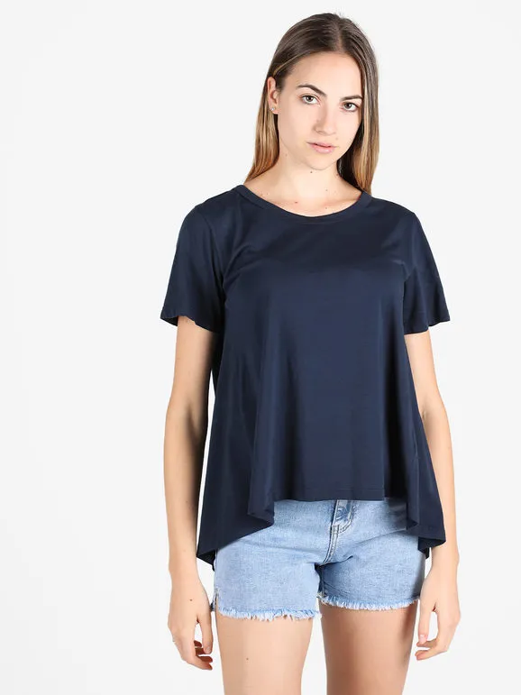 Wendy Trendy Camiseta maxi evasé de mujer de algodón