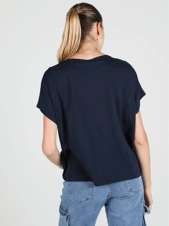 Wendy Trendy Camiseta oversize de algodón para mujer