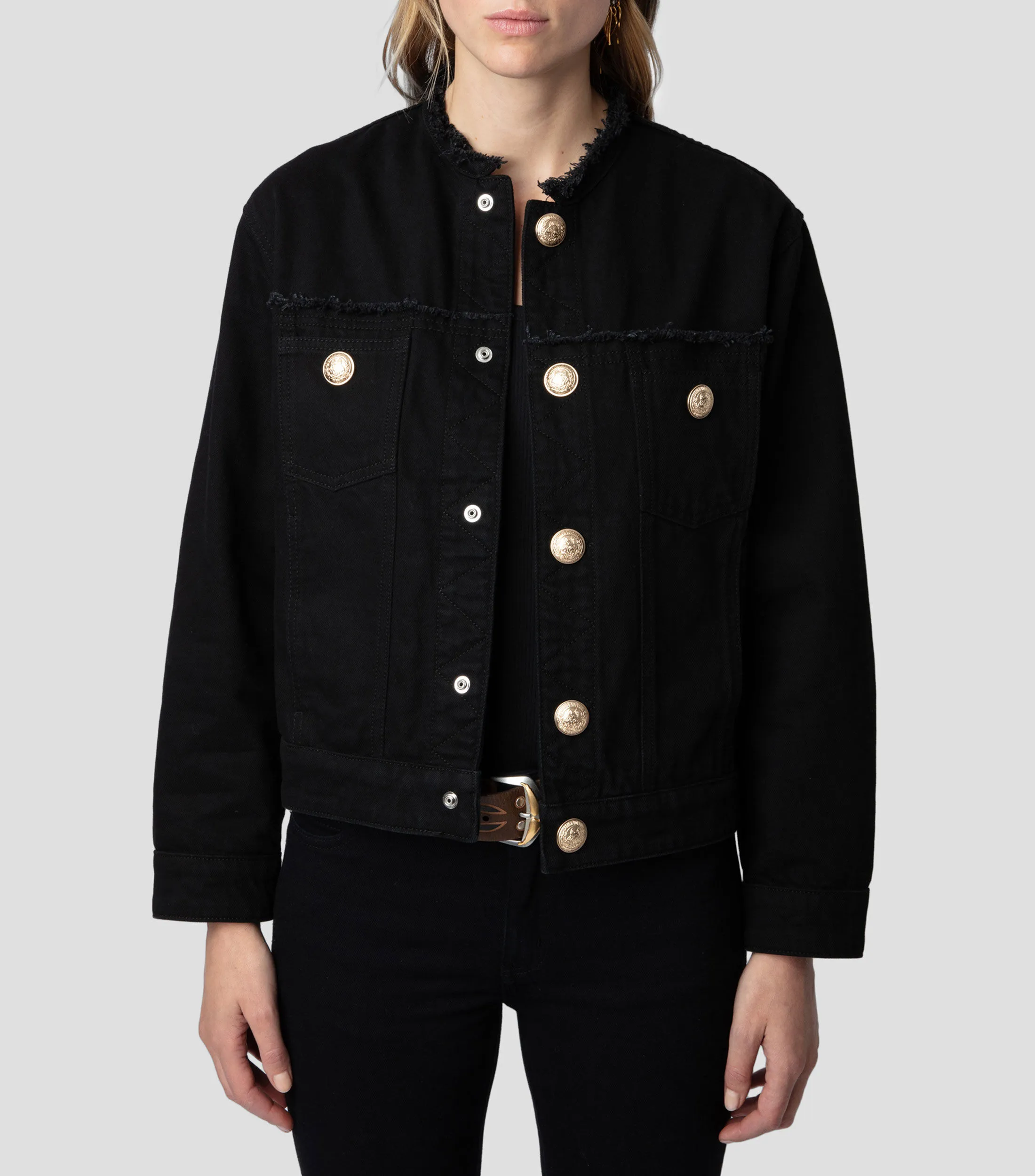 Zadig & Voltaire Chamarra de mezclilla Mujer