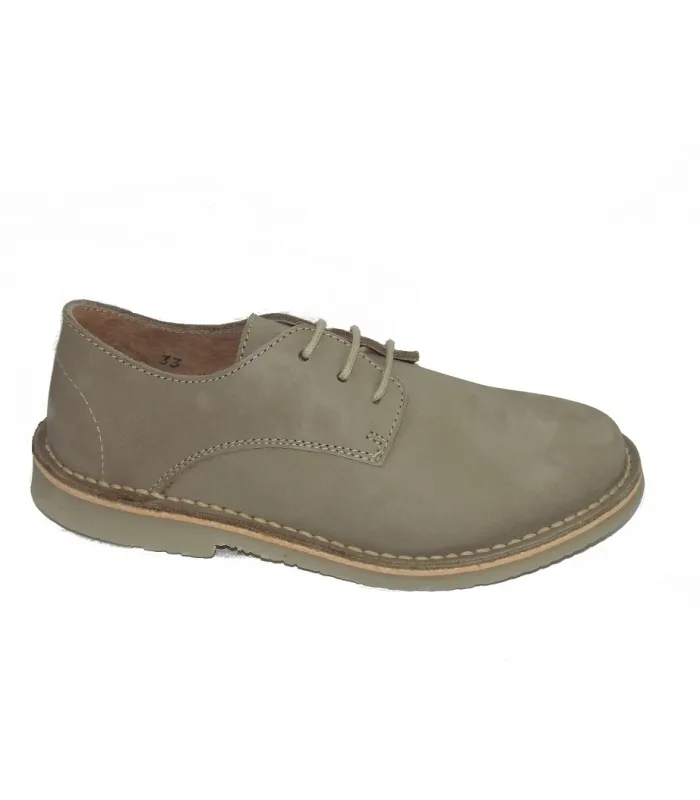 Zapato nobuck beige tostado Atxa